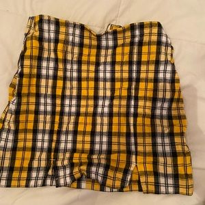 plaid skirt